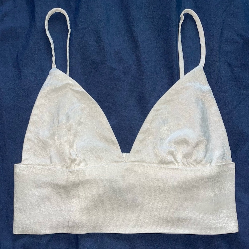 Zara | Women’s White Bralette Top